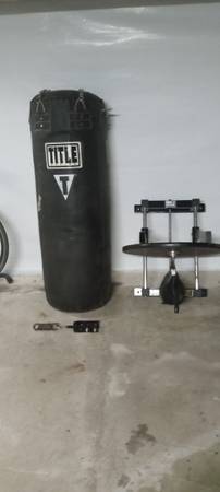 Title Heavy bag and speed bag (with platform) 1