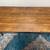 52”W Wood Coffee Table Iron Storage Shelf 4 thumbnail