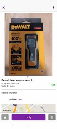Dewalt laser measurement 1