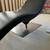 Modern Black Faux leather chaise lounge chair 2 thumbnail