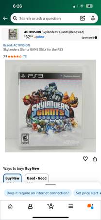 PS3 Skylander game. 1