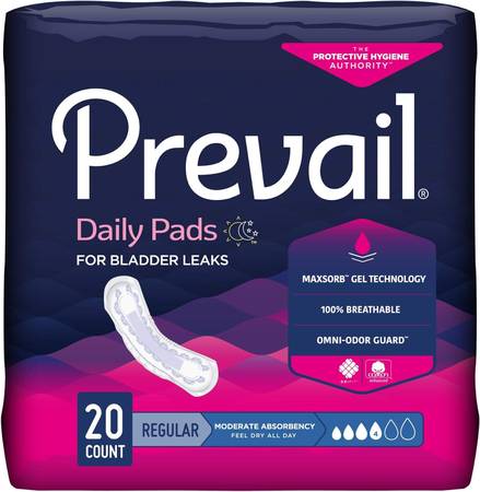 Prevail Daily Pads Pack of 20 1