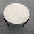 Designer side coffee table 22" diameter round polished concrete stone modern 3 thumbnail