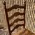 Henkel Harris  High Ladder Back Rust Seat Dining Chairs 6 thumbnail