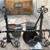 Antique Hand Forged Wrought Iron Andirons with Fender 2 thumbnail