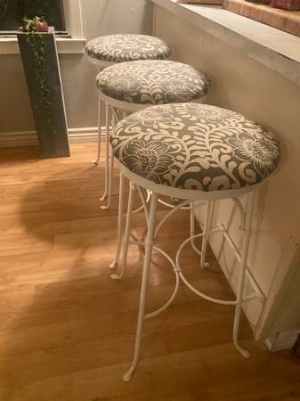 Charleston Forge Iron Stools (3) 1