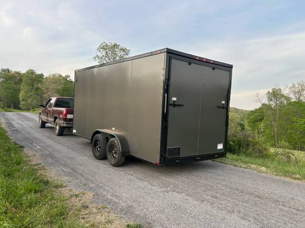 2026 NEW 7X7x16 Enclosed cargo trailer 7k gvwr 1