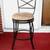 BAR STOOL Kitchen Chair Tall Swivel Seat Black Wrought Furniture 1 thumbnail