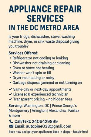 Home appliance repair services 1