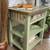 Large Hand-painted Nightstand Side Table with Drawer and Shelves 3 thumbnail