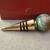 Pretty Bottle Stopper - brass & glass 3 thumbnail