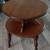 Vintage Two-Tier End Table - Dark Walnut Finish 1 thumbnail