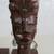 African Hand Carved Tribal Folk Art Wood Man & Woman Busts Signed 12" 4 thumbnail