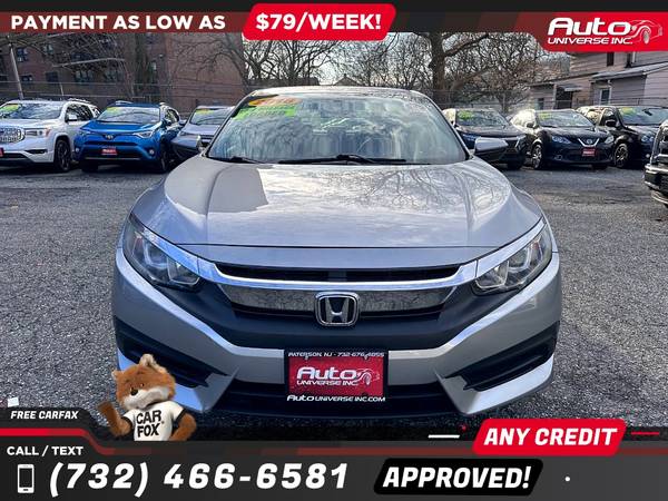 2018 Honda Civic LXSedan CVT - $500 (Todos los precios anunciados son ENGANCHE)63614611837955122