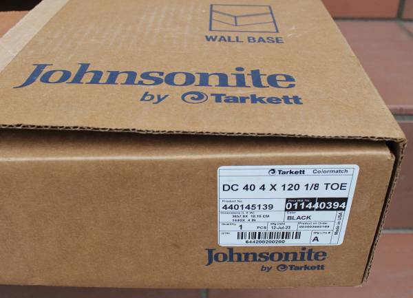 Wallbase-New in Box-120ft. 1/8 Toe Black _ Price Only: 1