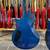 Electric Guitar Burl Maple Top Ocean Blue Color Active Pickups Mahogany Body 2 thumbnail