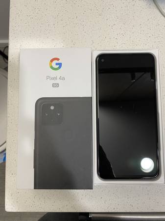 Google Pixel 4A 5G with Phone Case - LIKE NEW IN BOX - cell