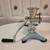 Vintage Enterprise No Clamp Cast Iron Meat Grinder Light Blue 8 thumbnail