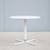 Modern Davis Furniture Height Adjustable White Round Side Table, New 8 thumbnail