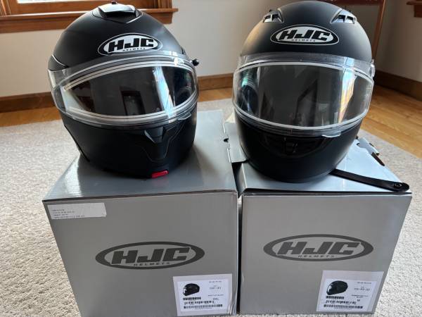Two HJC Helmets – Snowmobile or Motorcycle – Like New 1