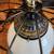Vintage MCM Pendant Light Black Metal and 8" Milk Glass Globe 50s 60s 5 thumbnail