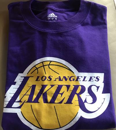 New Adidas LA. LAKERS Purple And Gold   T-shirt 1
