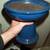 PLANT STAND Garden POT HOLDER Heavy Blue Glazed Ceramic Decoration 4 thumbnail