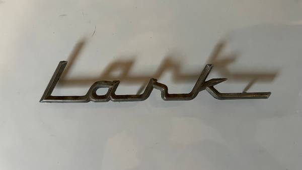 1959-1961 Studebaker Lark Front Fender Rear Panel Script Emblem Badge 1