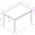 NEW GLANZEND 5 Piece Modern Dining Table Set 8 thumbnail