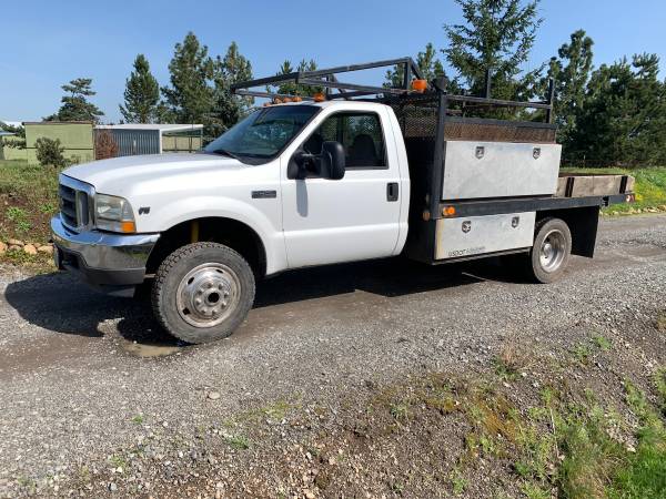 2002 f450 flatbed truck 1
