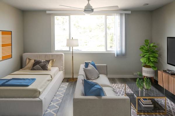 $1,195 / 288ft2 - disfruta del frescor....estudio con A/C, nuestra piscina está lista para mantenerte fresco (Santa María)63663922024961121