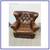 Restoration Hardware Churchill Leather Reclining Club Chair 10 thumbnail