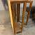 Vintage unfinished wooden glass cabinet 4 thumbnail