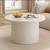 31.5" Round Coffee Table with Solid Wood Base 2 thumbnail