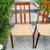 Mid Century Danish Modern Teak and Woven Seat Dining Chairs—Set of 2 3 thumbnail