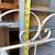 Vintage White Wrought Iron Bakers Rack Cabinet | Shelf Bookcase 7 thumbnail