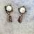 PEARL AMETHYST STERLING EARRINGS 1 thumbnail