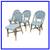 Serena & Lily Chevron Riviera Side Bistro Chairs, Set Of Four 1 thumbnail