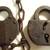 Two old railroad pad locks with chain, New York railway locks 1 thumbnail