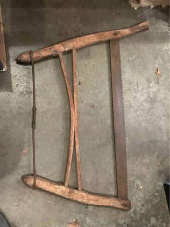 Antique bow saw. 1