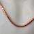 Pure Copper Dragon Bone Chain Necklace 19.7 Inches 3mm Thick with Bras 2 thumbnail