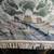 Satin wall rug with embroidery of heavenly scene, size 34"x34" 5 thumbnail