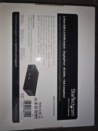 Startech 2 Port DisplayPort KVM Switch 1