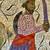 Vtg 1950s PERSIAN ISLAMIC WARRIOR HAND ENGRAVED / PAINTED BRASS BOWL 9 thumbnail