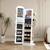 New Visrka 360* Swivel Jewelry Armoire with Wavy Mirror, Lockable 1 thumbnail
