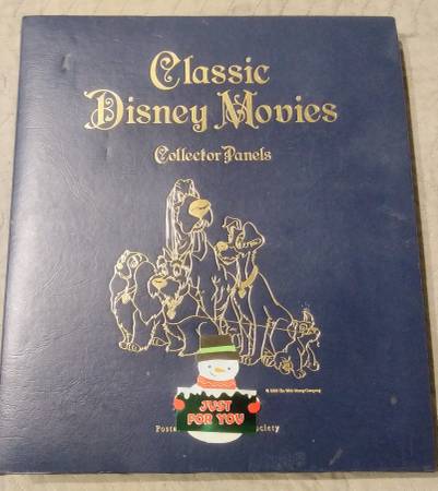 Classic Disney Movie panel book of stories, pic & stamps for