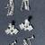 lot of BEAUTIFUL VINTAGE CLEAR RHINESTONE NECKLACES EARRINGS 13 thumbnail