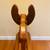 MCM Mid-Century Handmade Wooden Rocking Horse Llama Kangaroo Camel 6 thumbnail