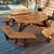 Rustic Wood Furniture Table Swing Bench Dining Room Decor 1 thumbnail