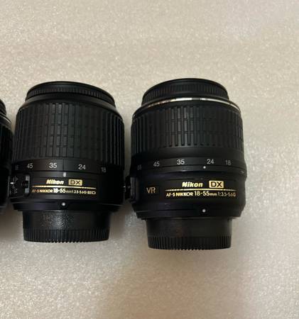 (4) Nikon 18-55mm f/3.5-5.6 VR Lens (Sold As Is For Parts or Repair) - $50 (San Jose)63471478478851123